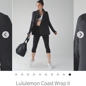 Lululemon coast wrap charcoal